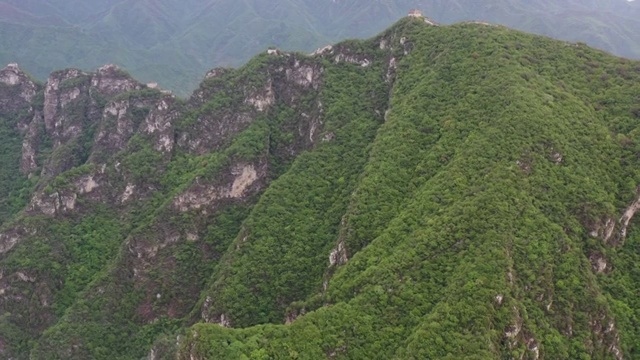 航拍北京箭扣长城日出云海朝霞古建筑自然风光视频素材