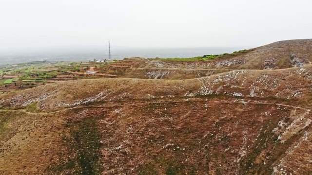 西安唐建陵附近黄土高原视频素材