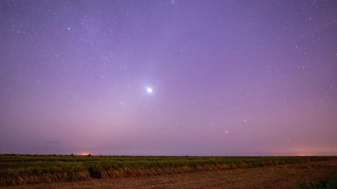 上海崇明东滩星空8k延时视频素材