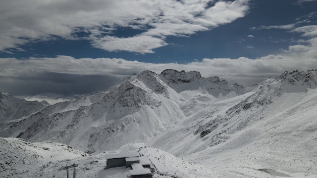 达古冰川雪山风光视频素材