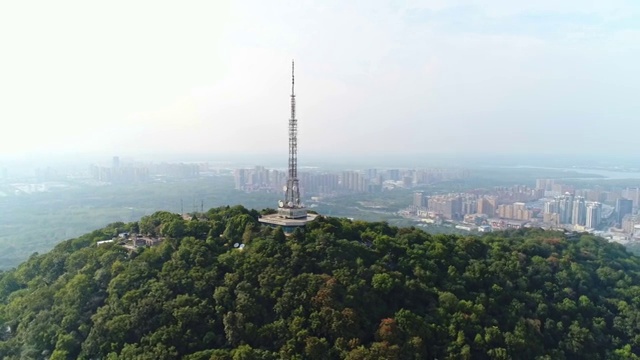 航拍合肥大蜀山森林公园视频素材