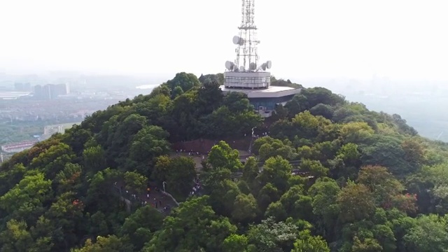 航拍合肥大蜀山森林公园视频素材