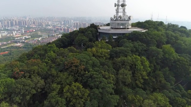 航拍合肥大蜀山森林公园视频素材