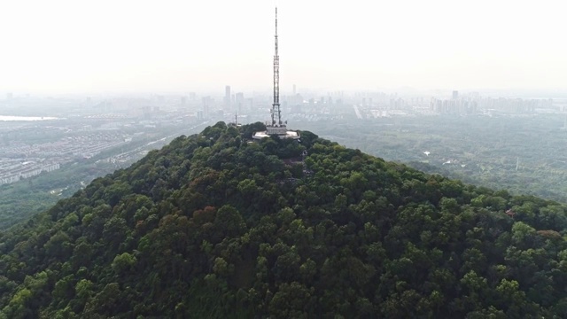 航拍合肥大蜀山森林公园视频素材