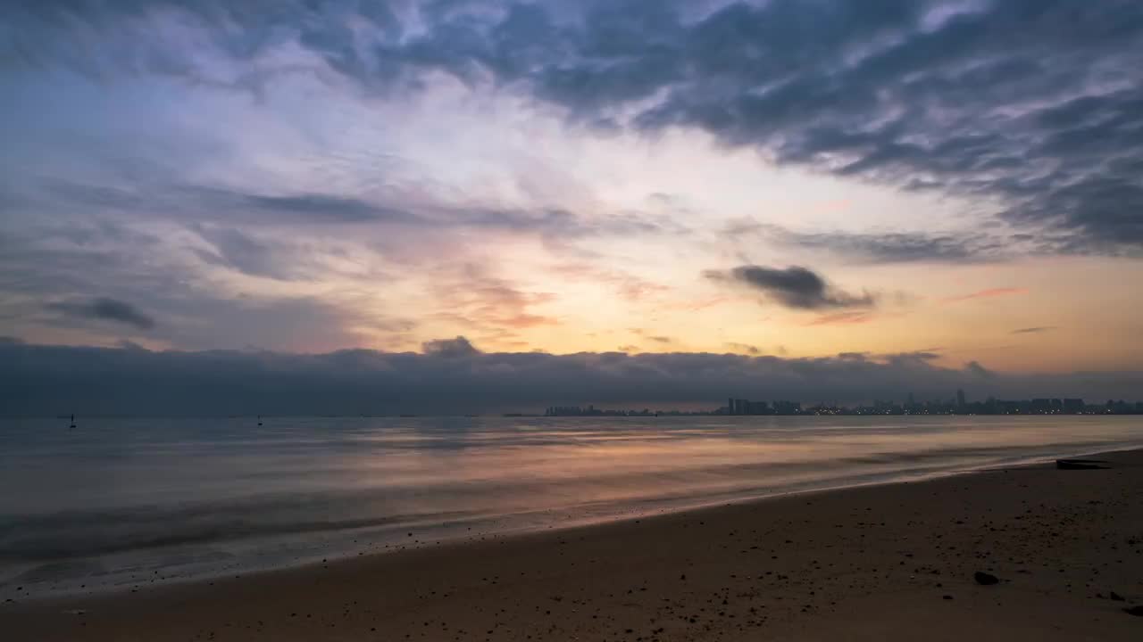 大海日出延迟视频素材