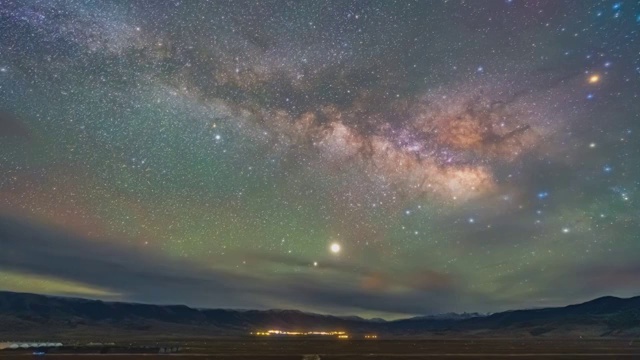 4K30P星空银河移动延时视频素材