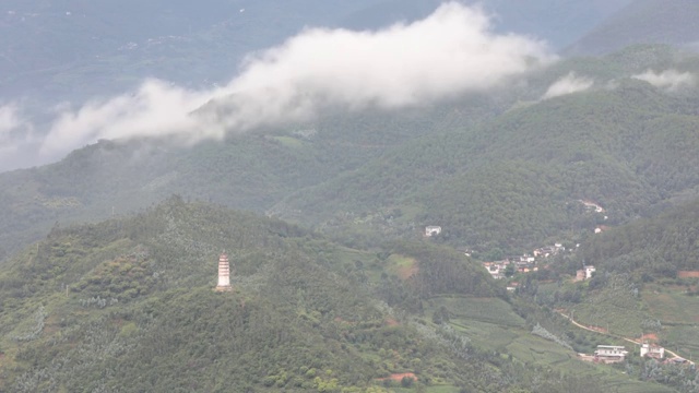 大理风光延时摄影 巍山巍宝山风光延时摄影云雾朝霞视频素材