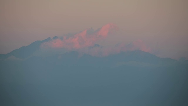 大理苍山  燃烧的马龙峰延时摄影 素材视频素材