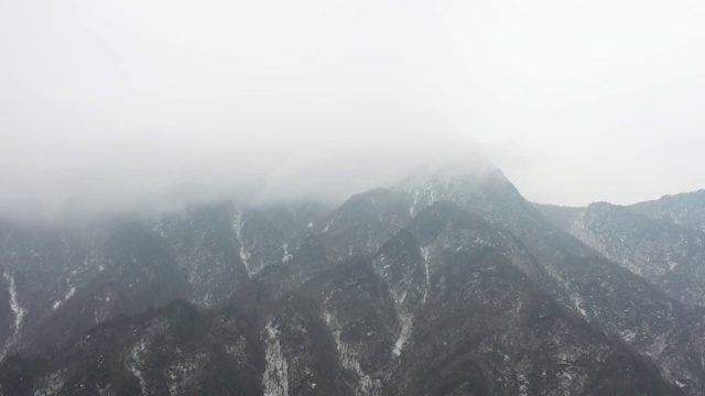 秦岭雪景视频素材