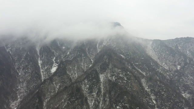 秦岭雪景视频素材