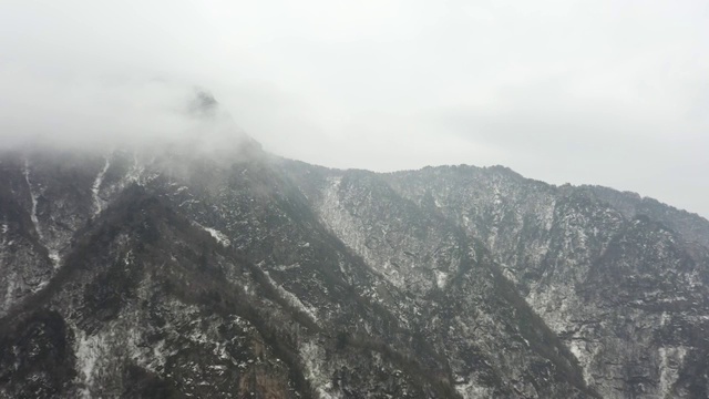 秦岭雪景视频素材