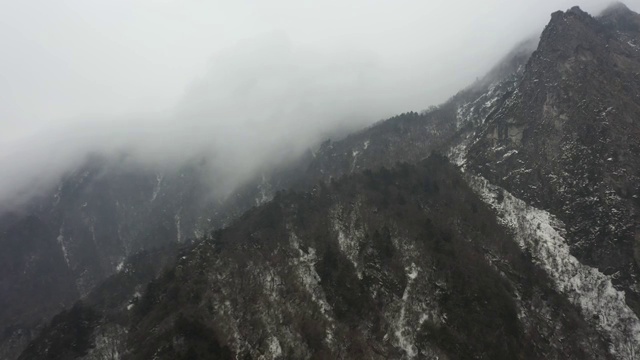 秦岭雪景视频素材