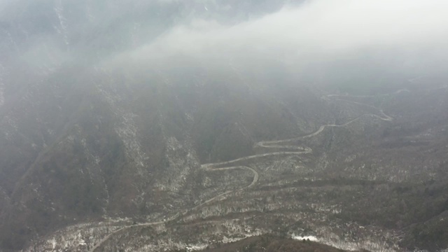 秦岭雪景视频素材