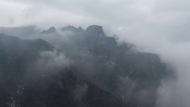 秦岭雪景视频素材