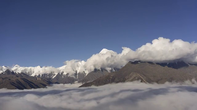 四川贡嘎雪山日落延时视频视频下载