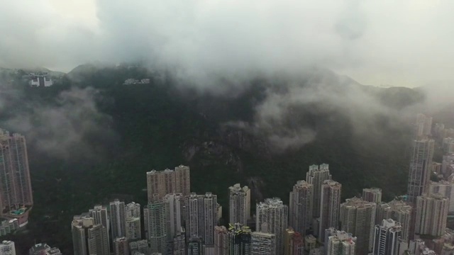 香港城市风光和太平山风光视频下载