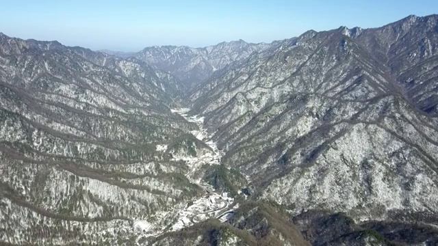 秦岭雪后视频素材