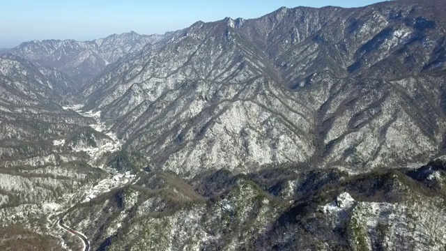 秦岭雪后视频素材