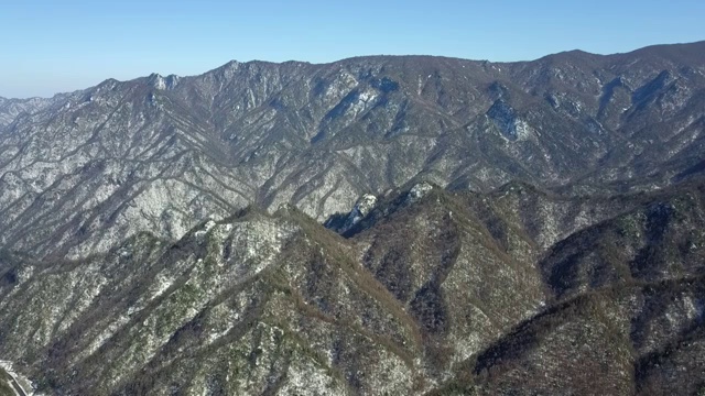 秦岭雪后视频素材