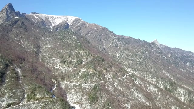 秦岭雪后视频素材