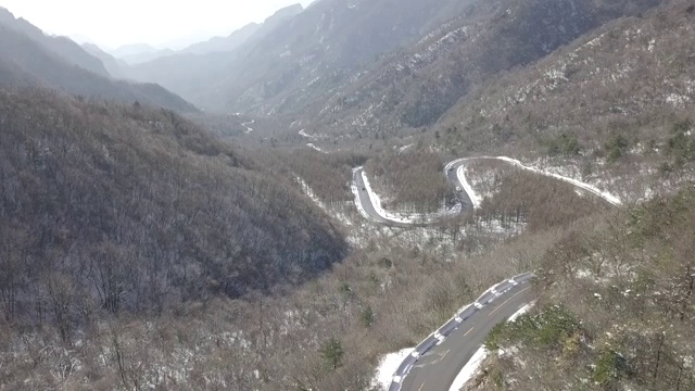 秦岭雪后视频素材