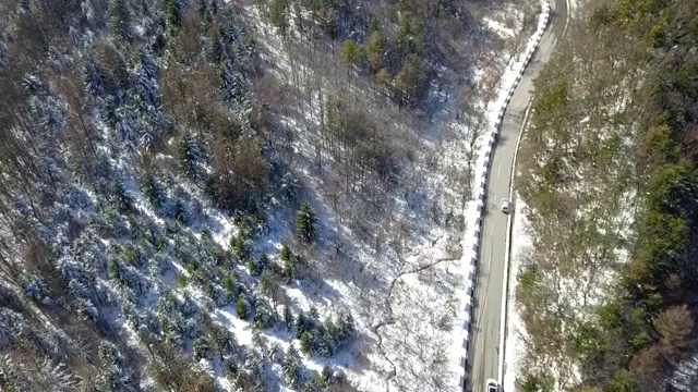 秦岭雪后视频素材