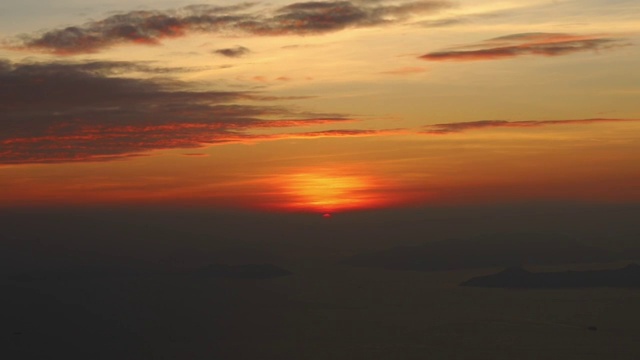 太平山西高山顶日落视频下载