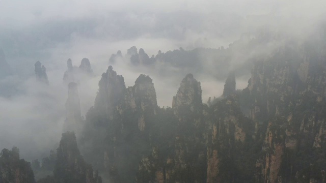 湖南张家界：武陵源秋季风光视频素材