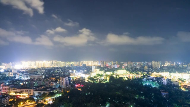 海口夜景延迟视频素材