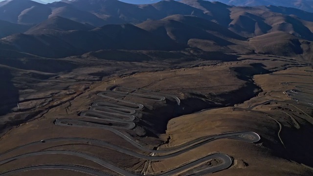 西藏风光珠穆朗玛峰108拐观景台视频素材