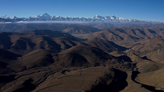 西藏风光珠穆朗玛峰108拐观景台视频素材