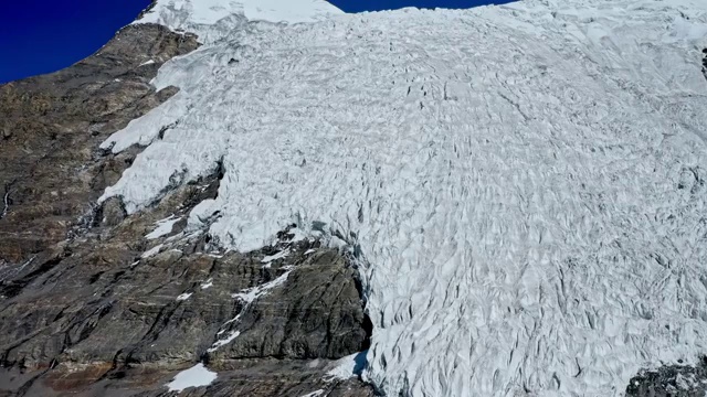 西藏风光山南卡若拉冰川视频素材