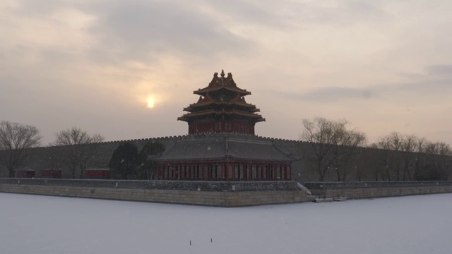 雪中角楼视频下载