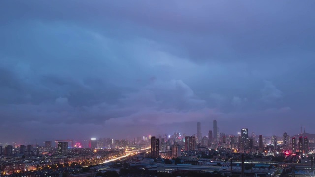 暴雨过境的城市视频素材