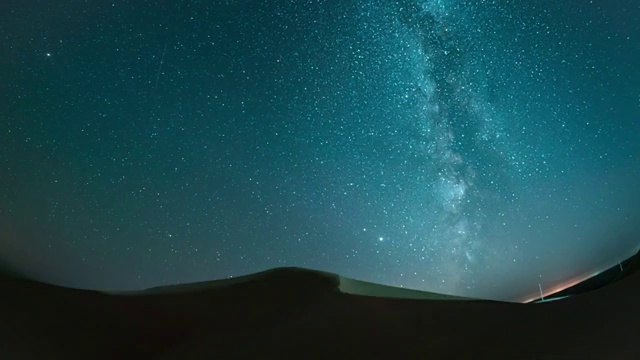 银河星空下的沙漠视频下载