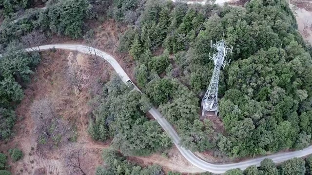 蜿蜒曲折的盘山公路视频素材