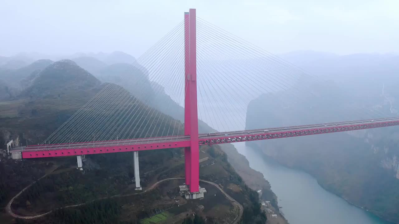 鸭池河大桥视频素材