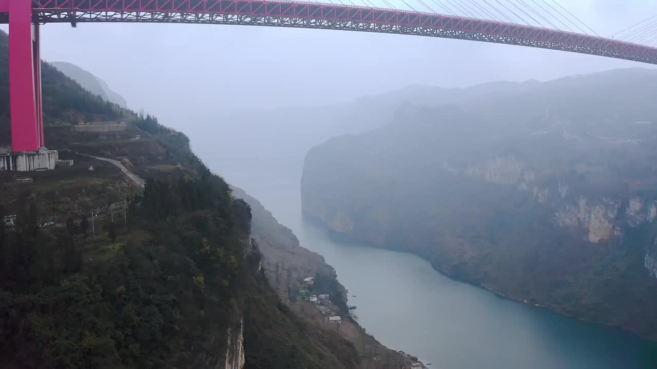 鸭池河大桥视频素材