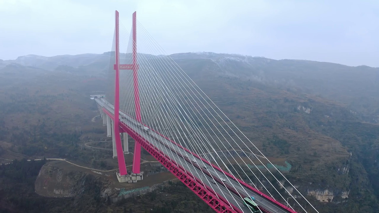 鸭池河大桥视频素材