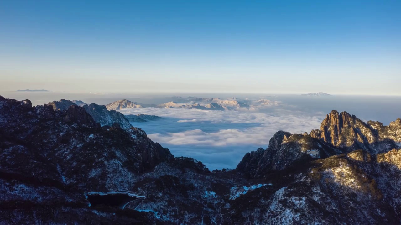 冬之黄山视频素材