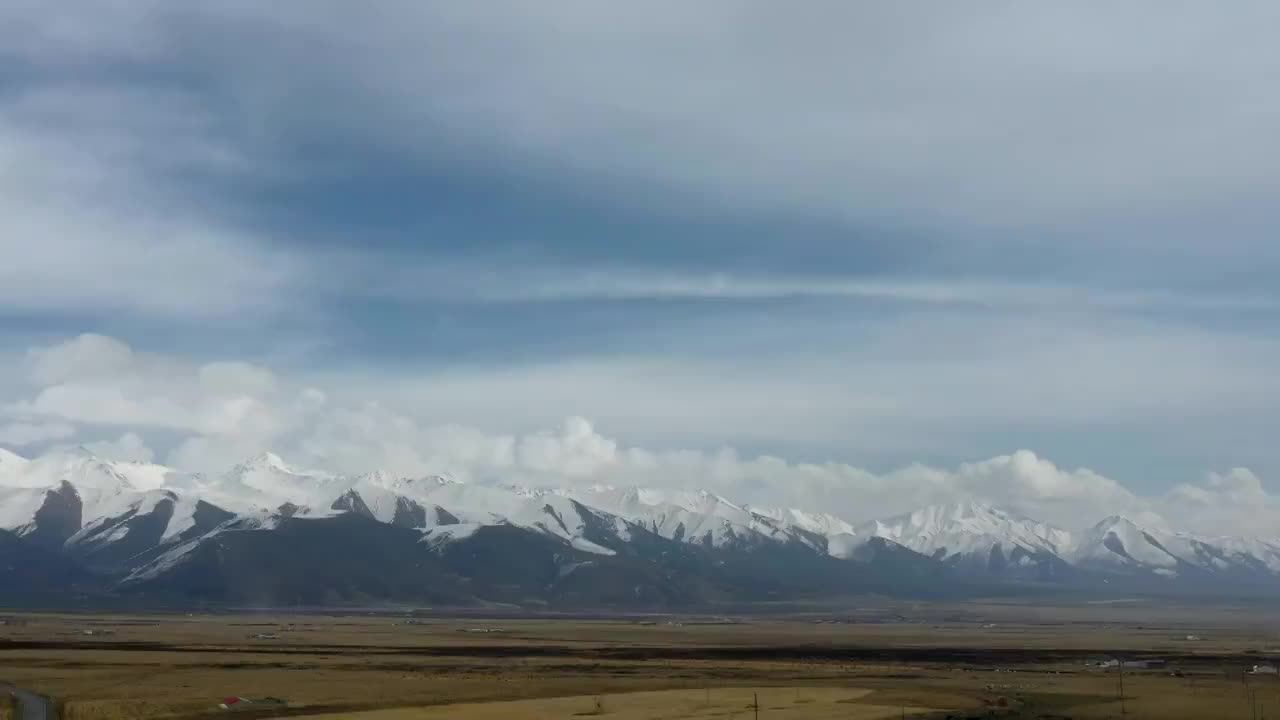 祁连雪山脉延时视频下载