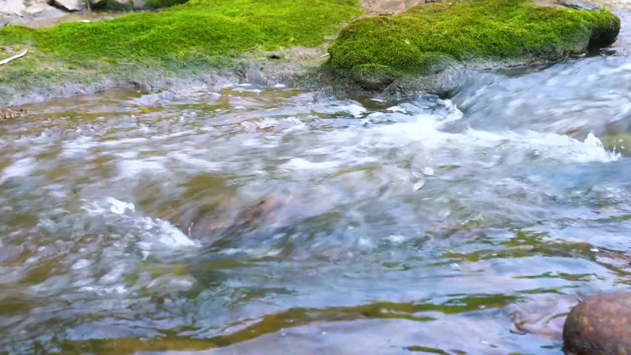 the flowing river 河水视频素材