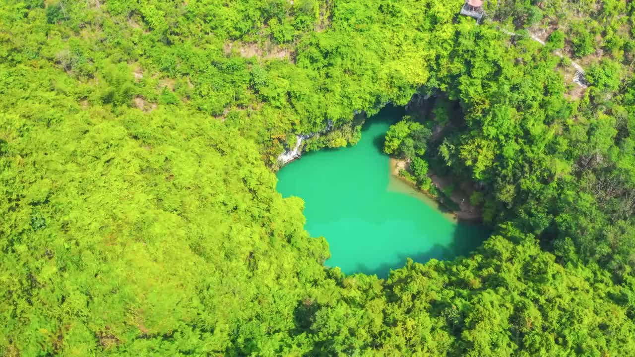 广西河池凤山三门海风光视频素材