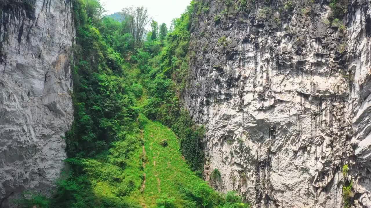 广西百色乐业天坑风光视频素材