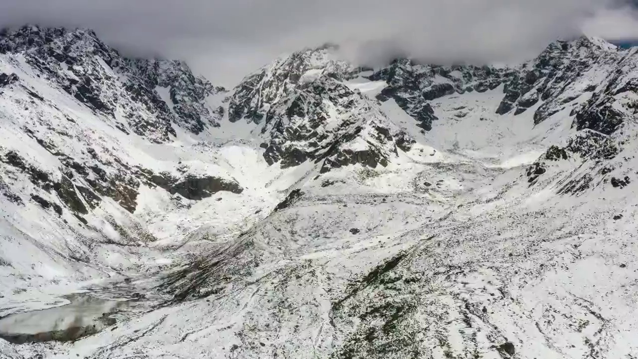 川西甘孜白海子山风光视频素材