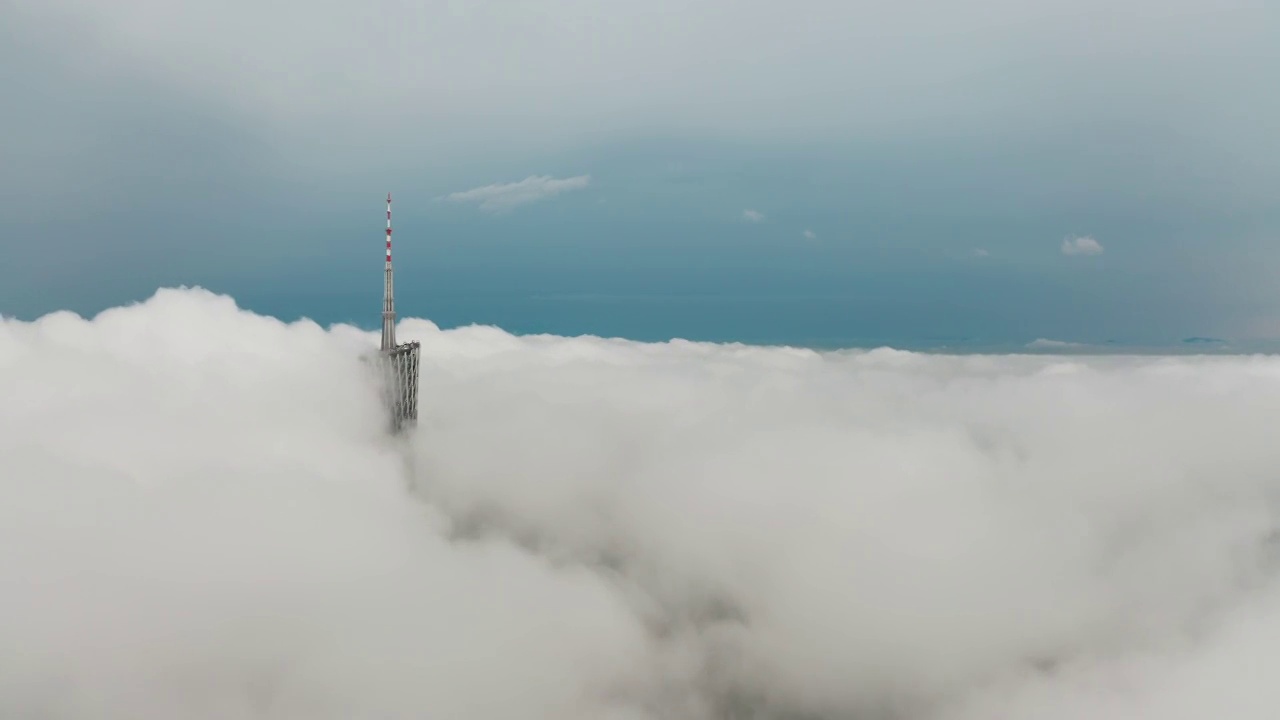 广州塔云海景观视频素材