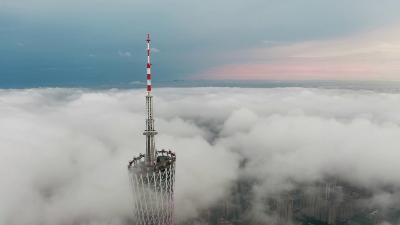 广州塔云海景观视频下载