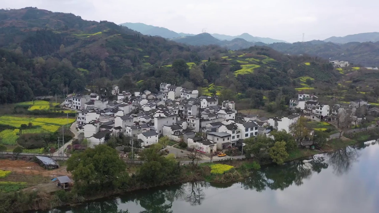 安徽黄山歙县新安江风光视频素材