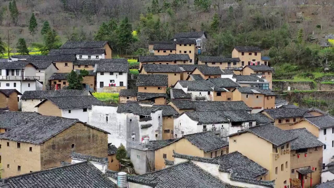 安徽黄山歙县阳产土楼视频素材