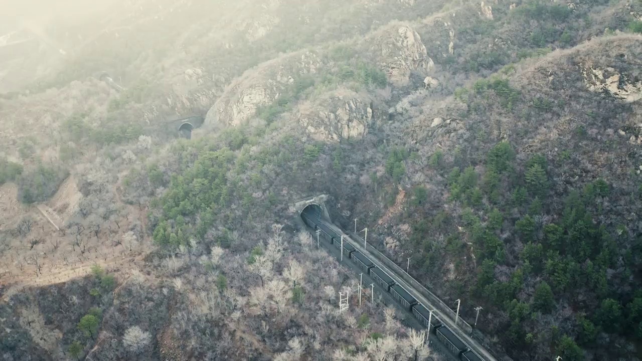 大秦铁路货车视频视频素材